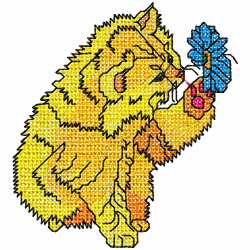 Cats Embroidery Design 12 Cats Embroidery Design 12